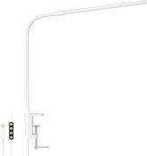 Lepro デスクライト クランプ led 目に優しい クランプライト スタンドライト 電気スタンド 【電球色・白色・昼光色/10段階明るさ/5W省エネ/Ra80演色/明るい/独立ボタン制御/360°角度調整可能/USB給電式/1.5Mケーブル】 テーブルライト 卓上ライト 台灯 卓上照明 勉強机 学習机 ライト ブックライト 読書灯 (ホワイト) [PR310005-DWW]