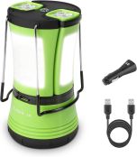 Lepro ランタン ledランタン キャンプランタン 懐中電灯 2本分離できる 【充電式と乾電池併用/最大33～66時間点灯/昼光色/高輝度タイプ/防水防滴】 USBケーブルと車用充電器付き 車中泊用 バーベキュー キャンプ 夜釣り 台風 災害 常備灯 停電 緊急 非常用 防災 ライト [3300012-DW]