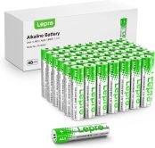 Lepro 単4形 アルカリ乾電池 48本セット ハイパワー 大容量 液漏れ防止 耐久 長持ち 長期間保存可能 おもちゃ 電池式ランタン 懐中電灯 時計 リモコン 携帯ラジオ 防災用 LR03 [PR130001-48]