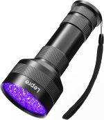 Lepro ブラックライト led 紫外線ライト 51LED 高出力タイプ UVライト レジン用 硬化ライト 紫外線 395nm アルミ合金材質 レジン用硬化ライト/ペットのオシッコ/見えない汚れのチェック/トイレ掃除/蓄光素材への蓄光/鉱物宝石等の確認に [PR110018]